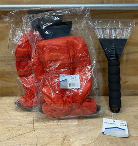 lot 42 image: Home Plus Ice Scraper Snow Glove Scraper lot of 3