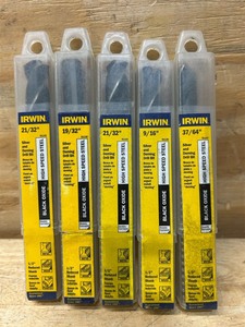 lot 49 image: Irwin Silver and Deming Drill Bit lot of 5