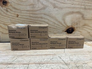 lot 54 image: Aluminum Rivets (lot of 6)