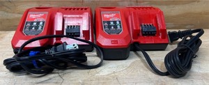 lot 59 image: Milwaukee Rapid Charger lot of 2.