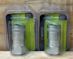 lot 79 image: Apache Flat Face Quick Disconnect Coupler lot of 2.