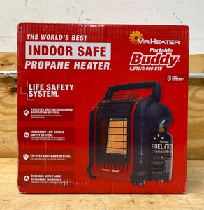 lot 100 image: Mr Heater Portable Buddy 4,0009,000 BTU SC1829$100