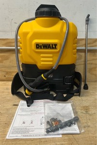 lot 146 image: DeWalt Lithium-ION Powered Backpack Sprayer (tool only)