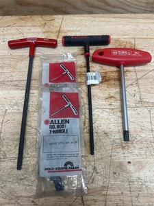 lot 205 image: T-Handle Tools (lot of 5)
