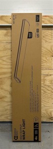 lot 212 image: Commercial Electric 1-Pack 4 ft. 5200 Lumens LED Wraparound Light Garage Shop Light Office Warehouse Lighting 120-277V 4000K Bright White