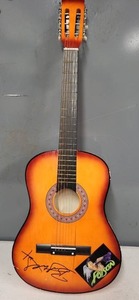 Bret Michaels Signed Poison Acoustic Guitar with Letter of Authenticity