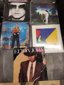 lot 84SC image: Elton John Vinyl Record Album Collection - Set of 6