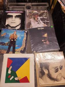 lot 85SC image: Collection of 6 Elton John Vinyl Records