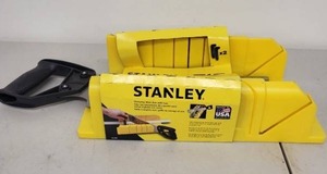 lot 22L image: Stanley Clamping Miter Box with Saw