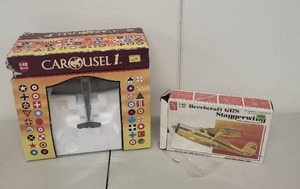 lot 93L image: 148 Scale Aircraft Model Lot - Carousel 1 and AMT Beechcraft Staggerwing