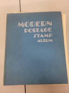 lot 105L image: The Modern Postage Stamp Album by Scott Publications with World Stamps