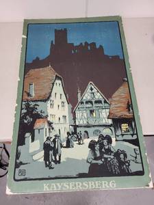 lot 7AE image: Vintage Kaysersberg Travel Poster 36x24 Inch