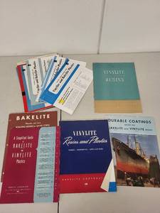 lot 37AE image: Collection of Vintage Bakelite and Vinylite Plastics Brochures and Booklets