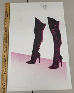 lot 42AE image: Limited Edition Michael Alan Bundledanger Lick Bush Vote 2004 Art Print