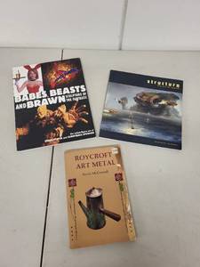 lot 46AE image: Art Book Collection Babes Beasts and Brawn, Structura, Roycroft Art Metal