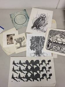 lot 52AE image: Collection of Vintage Art Prints and Illustrations Assorted Subjects