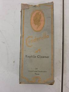 lot 77AE image: Vintage Cinderella Reptile Cleaner Bottle with Original Box