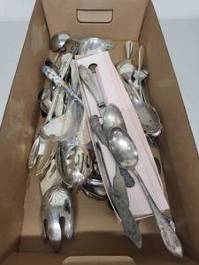 lot 83AE image: Large Assorted Collection of Vintage Serving Utensils and Flatware