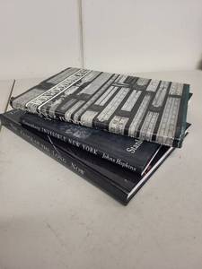 lot 91AE image: Set of 3 Illustrated Hardcover Books Boxwood & Ivory, Clock of the Long Now, Invisible New York