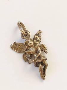 lot 85Q image: Sterling Silver Fairy Pendant Charm