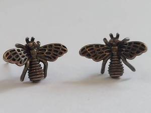 lot 94Q image: Sterling Silver Bee Earrings S925