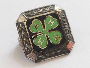 lot 98Q image: Vintage 4-H ClubSterling Silver Pin