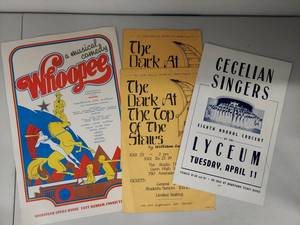 lot 6U image: Vintage Theater Posters Whoopee & The Dark at the Top of the Stairs