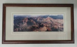 lot 7U image: Framed Grand Canyon Panorama by William Ervin - Scenic Photograph