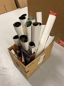 lot 49U image: Collection of Vintage Rolled Posters Including Beer and Motorcycle Themes