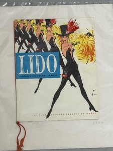 lot 98SC image: Vintage 1962 Lido Paris Cabaret Program