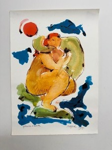 lot 9SC image: Nick Jonk Signed Artist Proof Lithograph titled Leda and the Swan, 1979