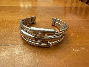lot 11 image: RLM Studio Cuff Bracelet - Silver-Plated, Multi-Band Open Design