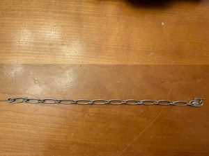 lot 9 image: Sterling Silver Oval Link Bracelet - 8 Inches Long