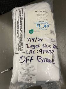 lot 45 image: Pillow Insert - Enjoy Home, 21x21 in, Cotton Shell, Polyester Fill