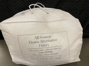 lot 61 image: All Season Down Alternative Duvet - Bokser Home King  Cal King