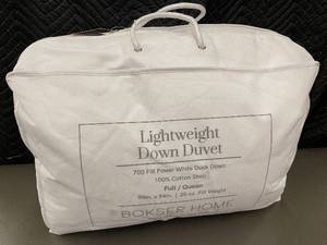 lot 63 image: Lightweight Down Duvet - Bokser Home 700 Fill Power White Duck Down