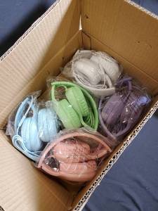 lot 64 image: Classroom Headphones - Sonitum 5-Pack Colorful Pastel Mix