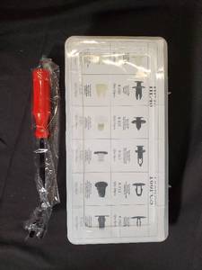 lot 70 image: Tool Set - Red-Handled Instrument & Black Curved-End Tool