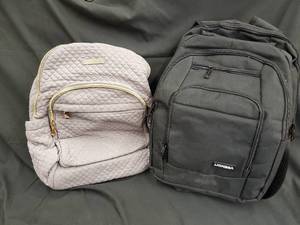 lot 112 image: Quilted Mini Backpack - Lokesa & Multi-pocket Backpack - Lokesa
