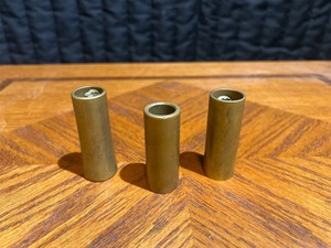 lot 3 image: Lot of 3- Brass guitar slides