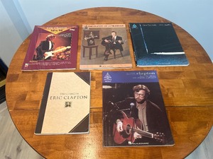 Lot of 5- Eric Clapton Tablature/Music Books