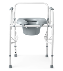 lot 76 image: Guardian Padded Steel Drop-Arm Commode 350lbs 1Ct