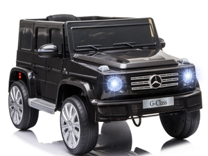 lot 93 image: Aosom 12V Mercedes Benz G500 Licensed Kids Electric Car with Remote Control, Headlights, Music, Suspension, Storage, Black
