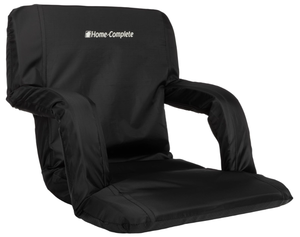 lot 128 image: Home-Complete Stadium Seat Chair Bleacher Cushions with Padded Back Support, Armrests, 6 Reclining Positions and Portable Carry Straps by Home-Complete
