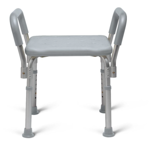 lot 138 image: Medline Knockdown Shower Chair With Arms Aluminum Gray 1Ct