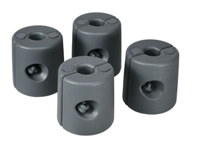 lot 232 image: Outsunny HDPE Tent Weights Set of 4, Canopy Weights, Fill with Water or Sand, 104LBS 8.759.5 x 10 H