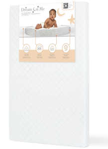 lot 419 image: Dream On Me Holly 3 inch Fiber PortableMini Crib Mattress 38 L x 24 W x 3 H inches