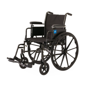 lot 14 image: Medline K3 Guardian 20 Wheelchair with Height-Adjustable Full-Length Arms and Swing-Away Footrests