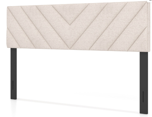 lot 309 image: Linen Upholstered Headboard for Full and Queen Size Bed Frames