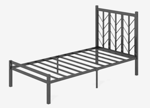 lot 88 image: Costway Queen Size Platform Bed with Headboard and Metal Frame